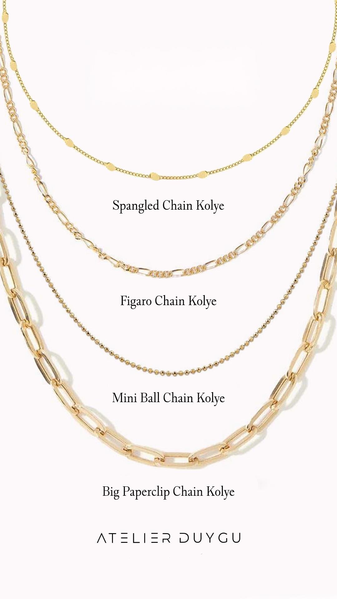 Ryn Paperclip Chain Kolye