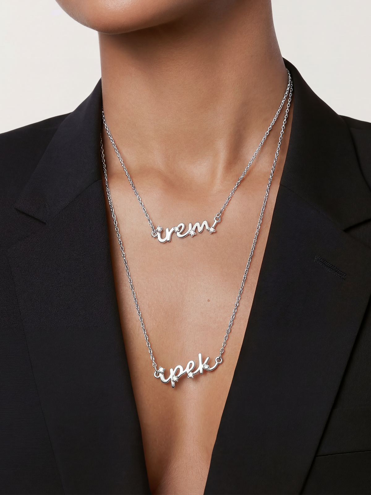 Nova Stone Name Necklace