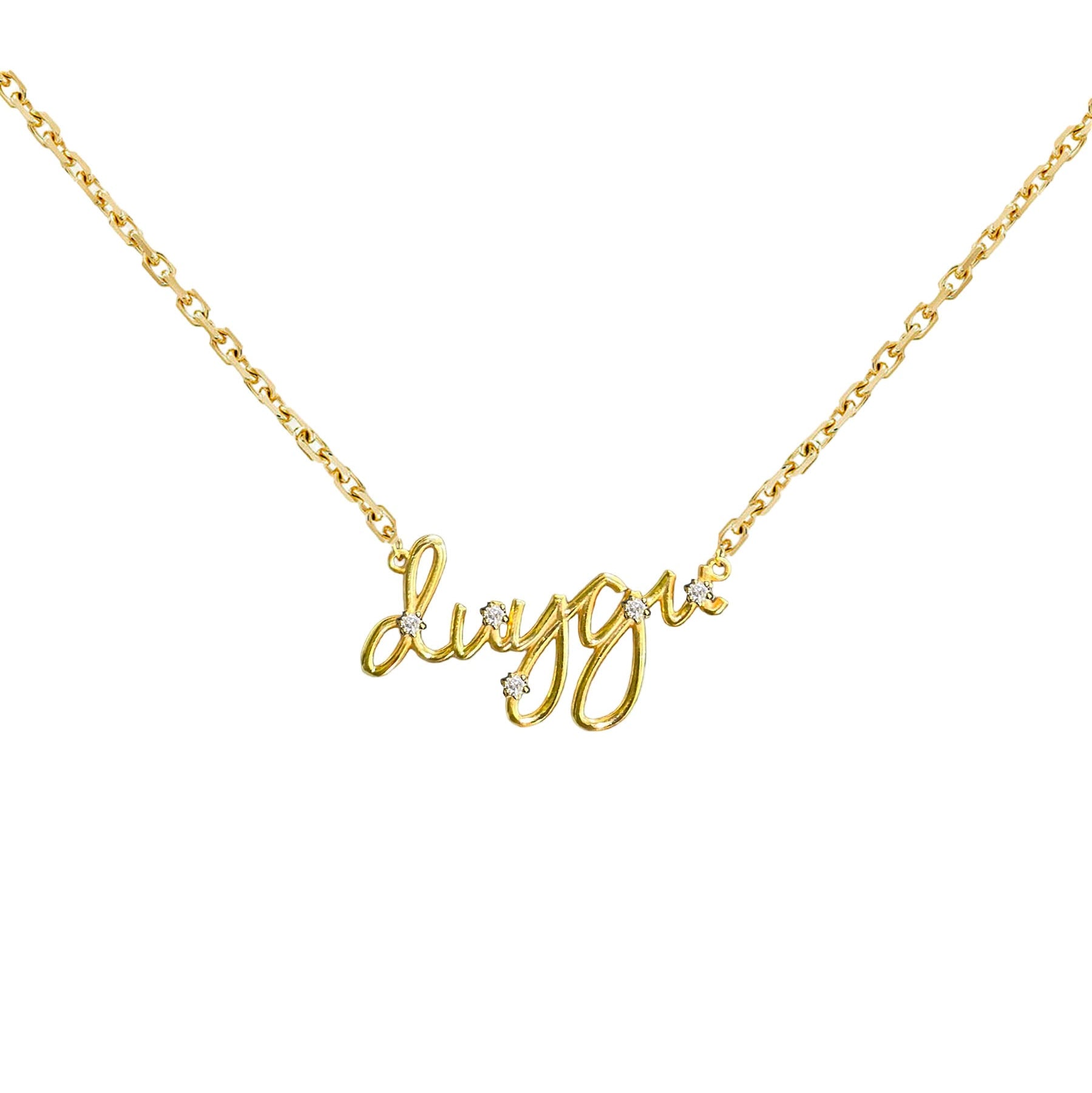 Stone Letter Kolye  Atelier Duygu.