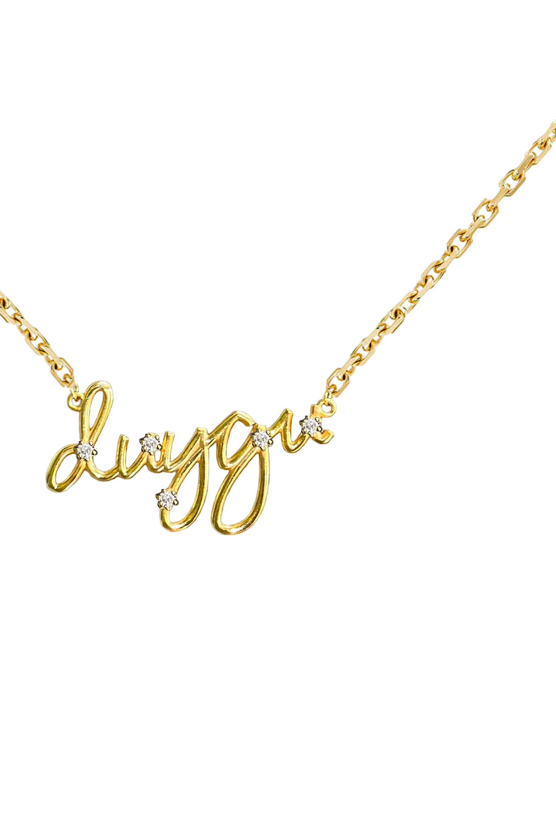 Stone Letter Kolye Atelier Duygu.