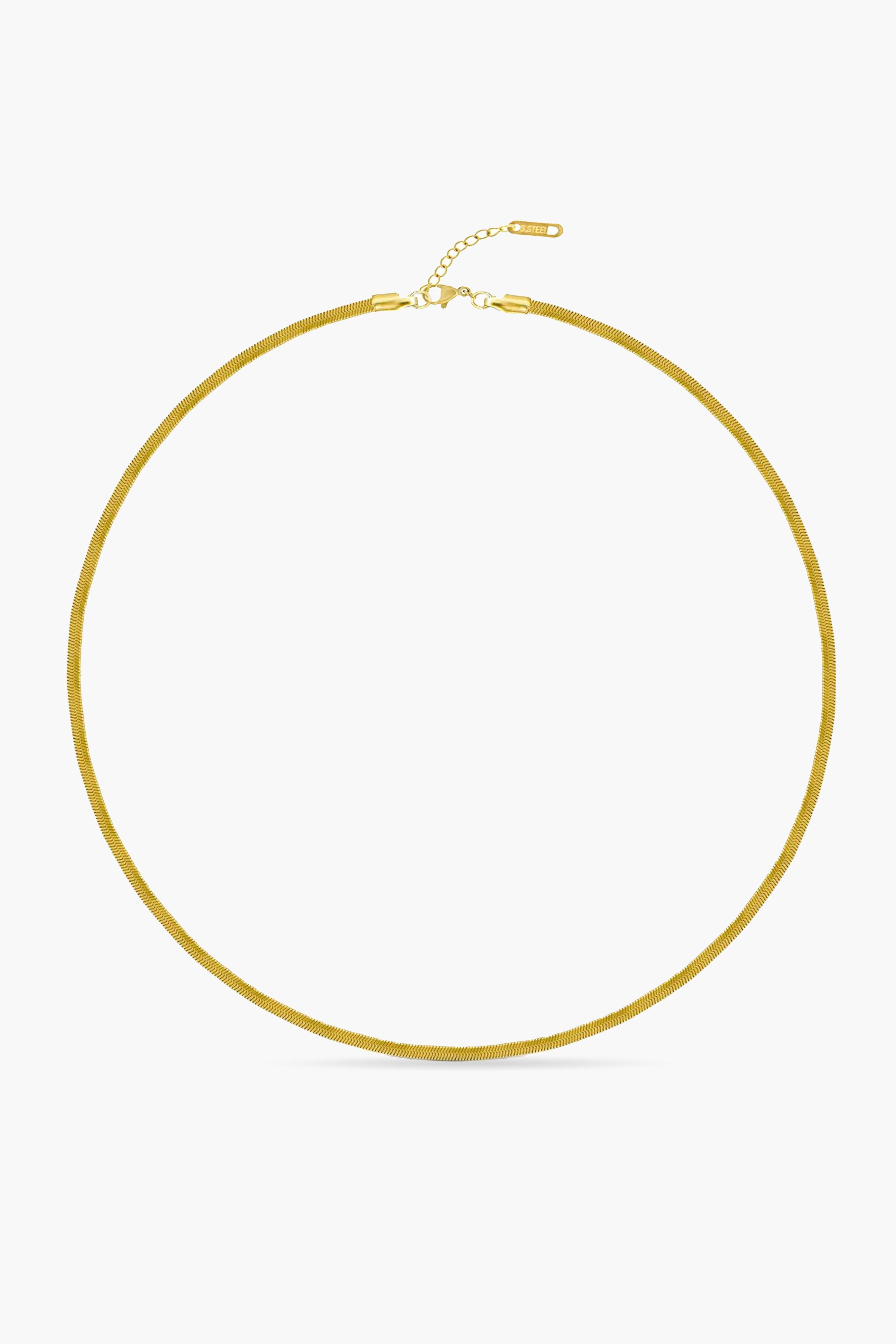 Slim Flat Chain Necklace