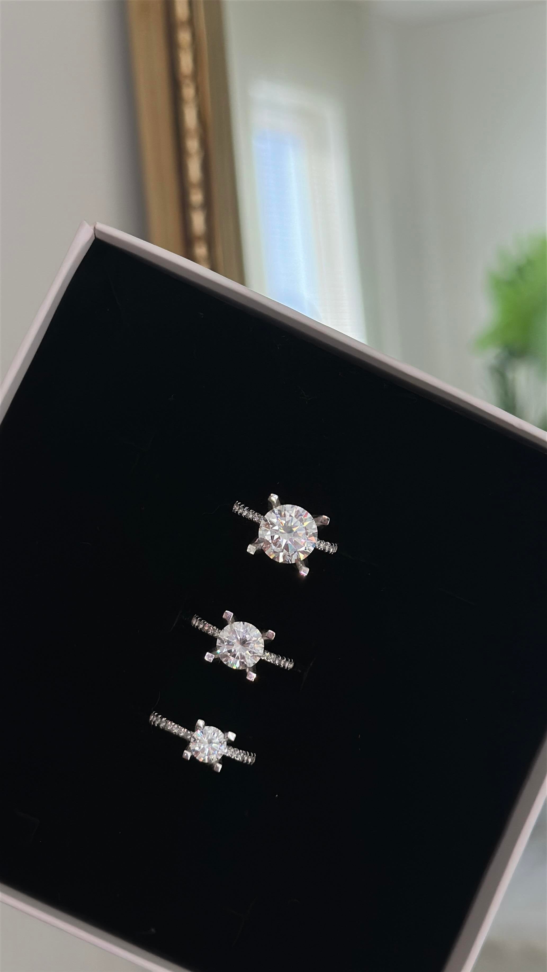 6MM 0.90CT Stony Solitaire Ring