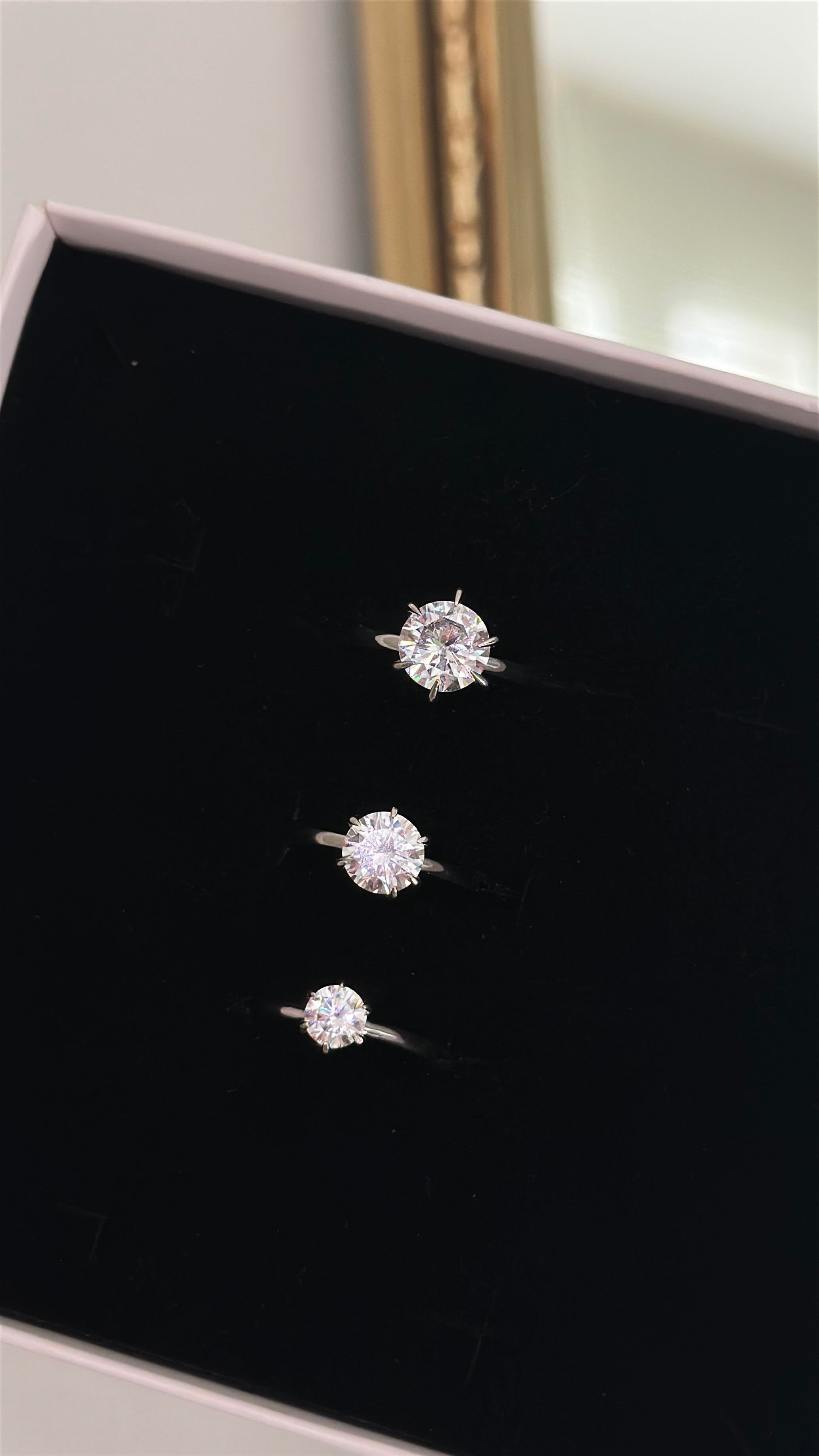 8MM 2.00CT Hexagon Tektaş Yüzük Atelier Duygu.