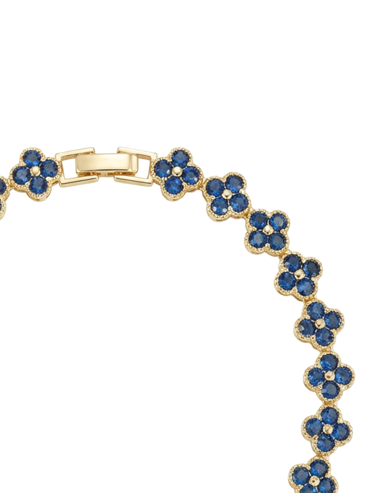 Bianca Bileklik - Eternity tasarım ile süslenmiş, lacivert zirkon taşlı şık bileklik.