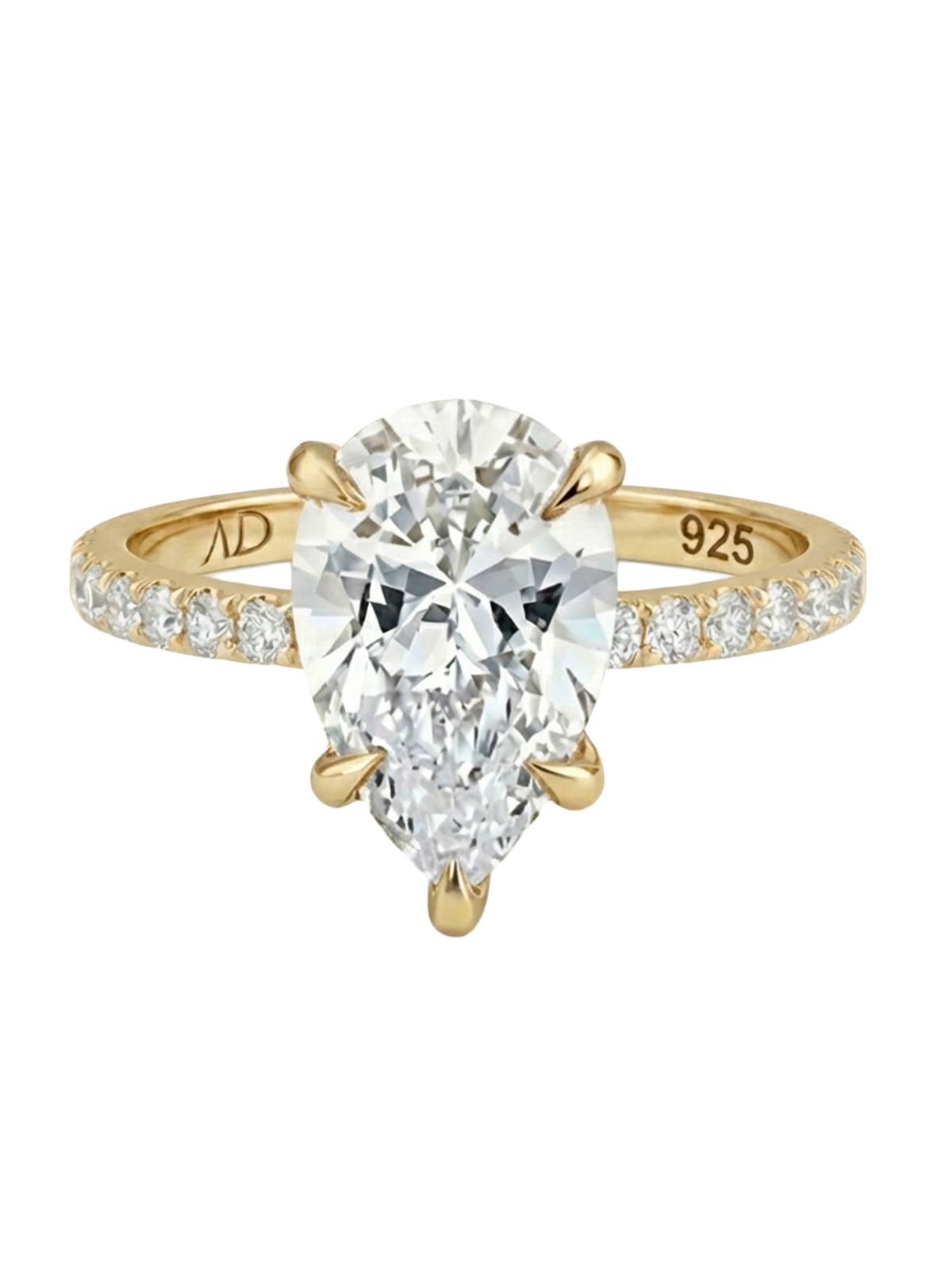 3.0CT | Pear Cut Eternity Yüzük