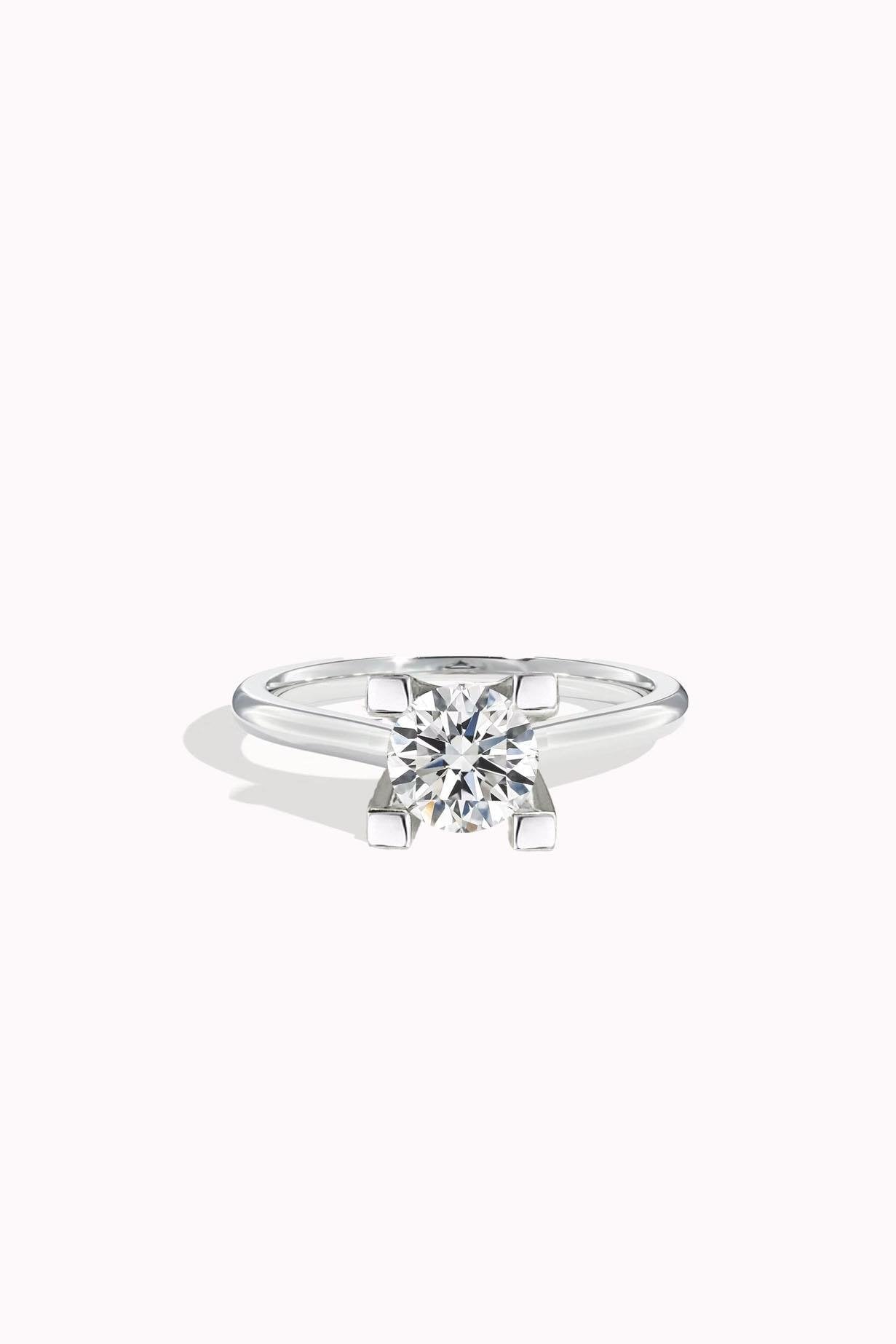 6MM 0.90CT Solitaire Ring