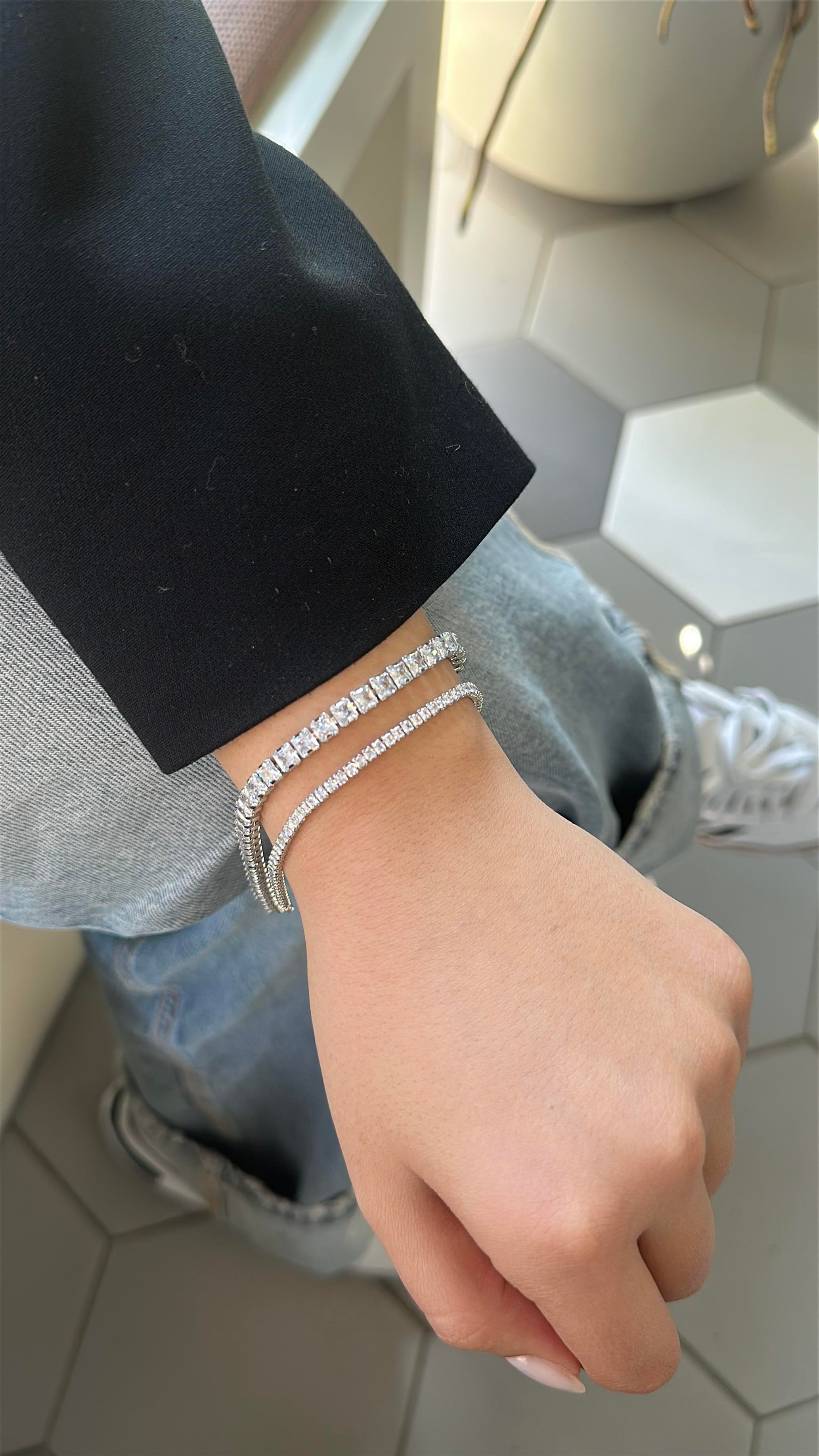 4MM | Princess Cut Waterway Bracelet