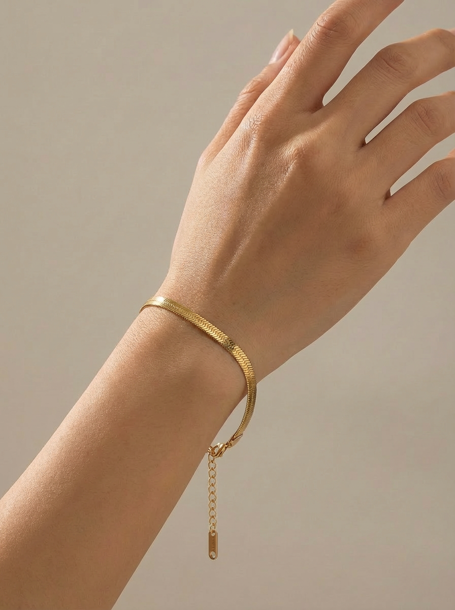 Bold Flat Chain Bracelet