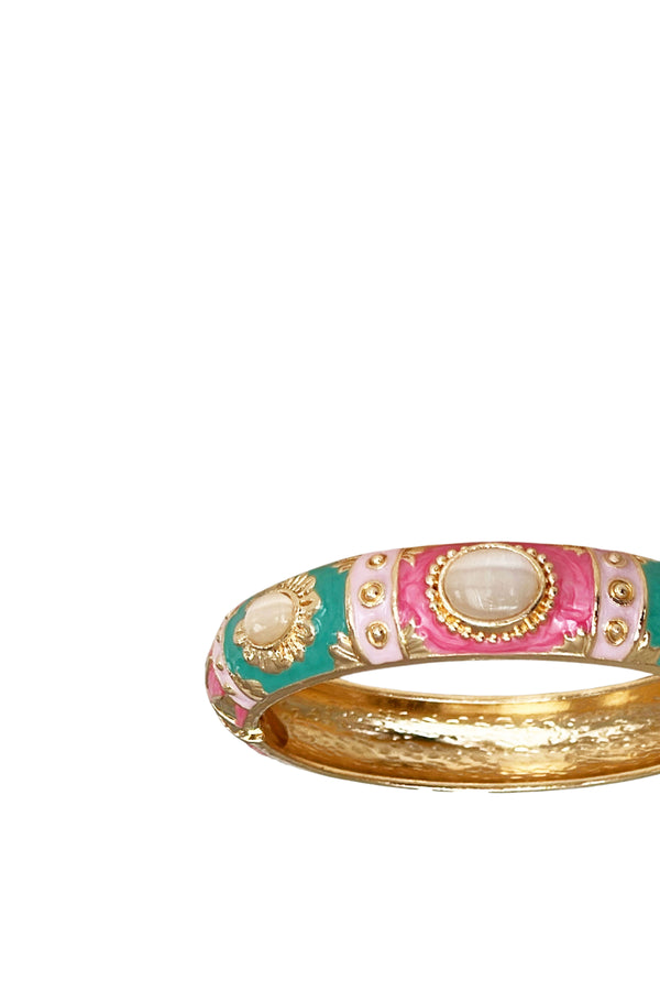 Green - Pink Eirlys Bileklik | Luxury Jewelry by Atelier Duygu.
