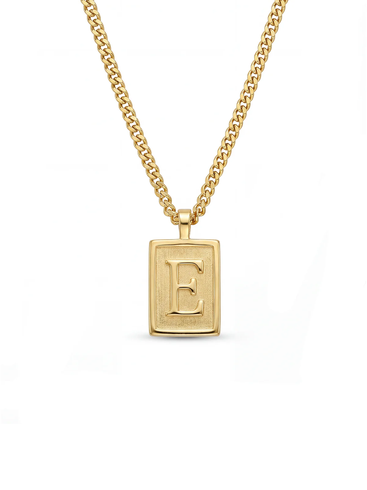 Plate Letter Necklace