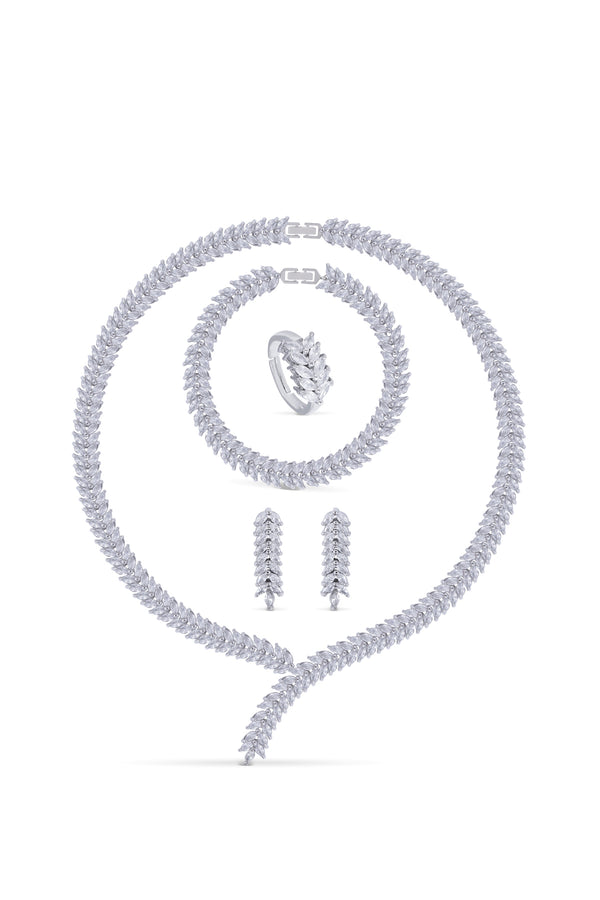 Valayna Kolye - Küpe - Bileklik - Yüzük Set  Atelier Duygu.