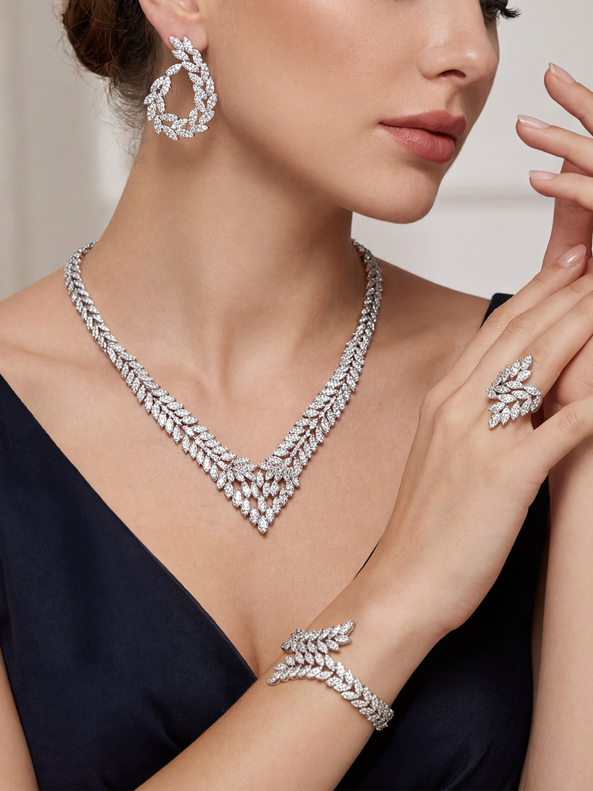 Solstice Necklace - Earring - Bracelet - Ring Set