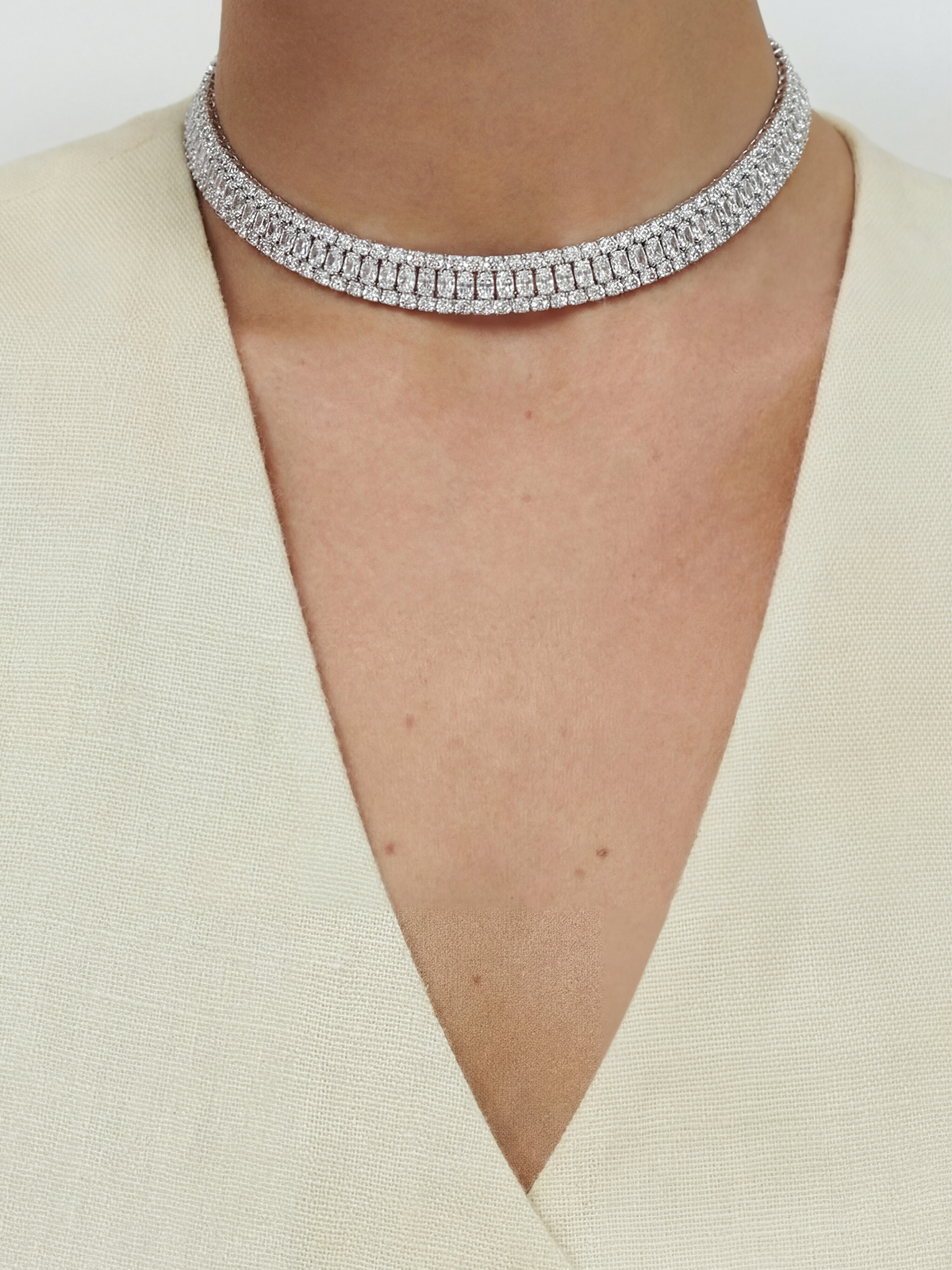 Baget Taşlı Tasma Kolye