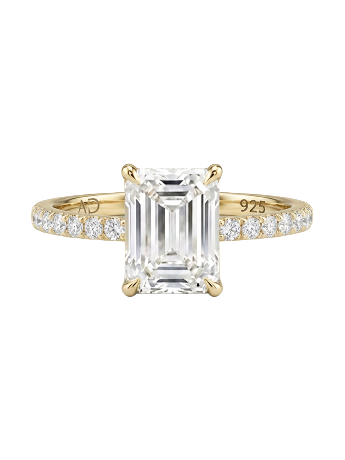 1.6CT | Emerald Cut Eternity Yüzük