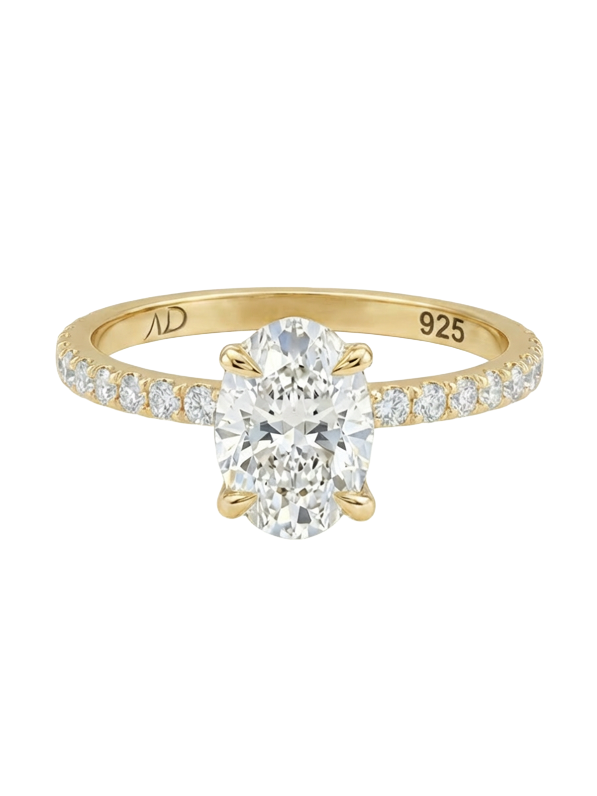 Estetik 1.2CT Oval Cut Eternity Yüzük, Gold, Silver ve Rose Gold renk seçenekleriyle zarafet arayanlar için ideal.