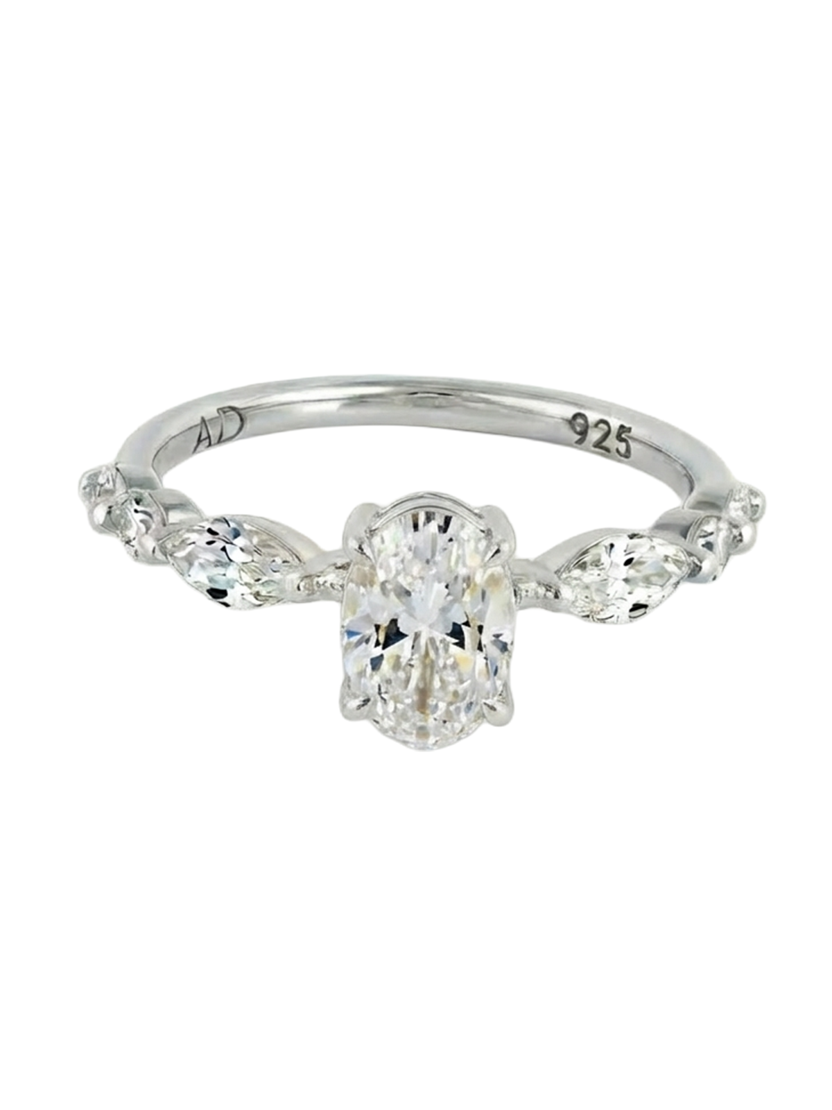 1.2CT | Oval Cut Flora Eternity Yüzük