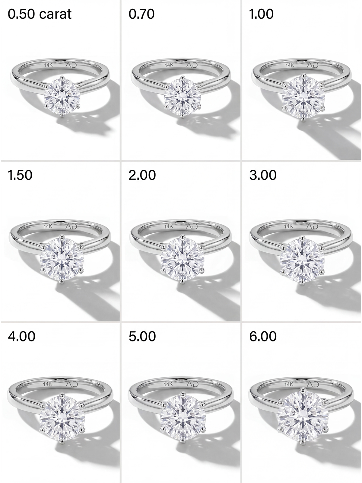 6 Tırnak Tektaş Yüzük