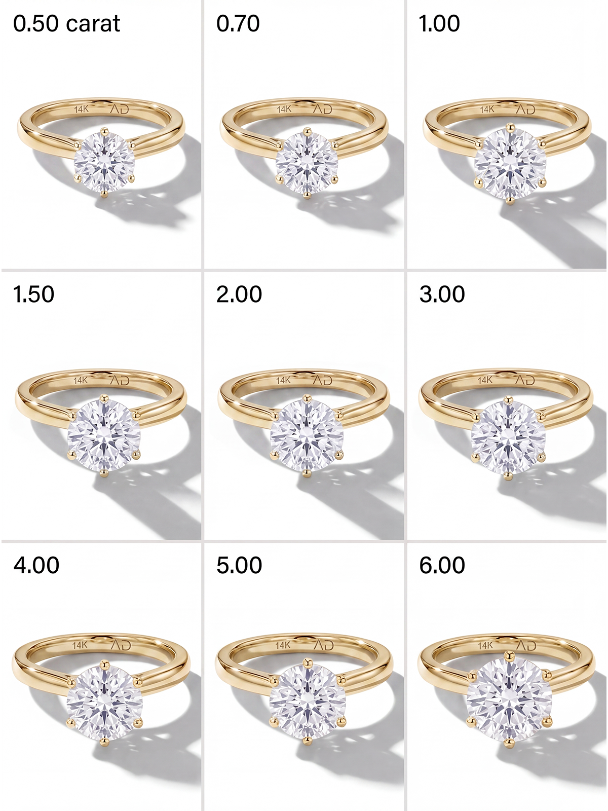 6 Tırnak Tektaş Yüzük