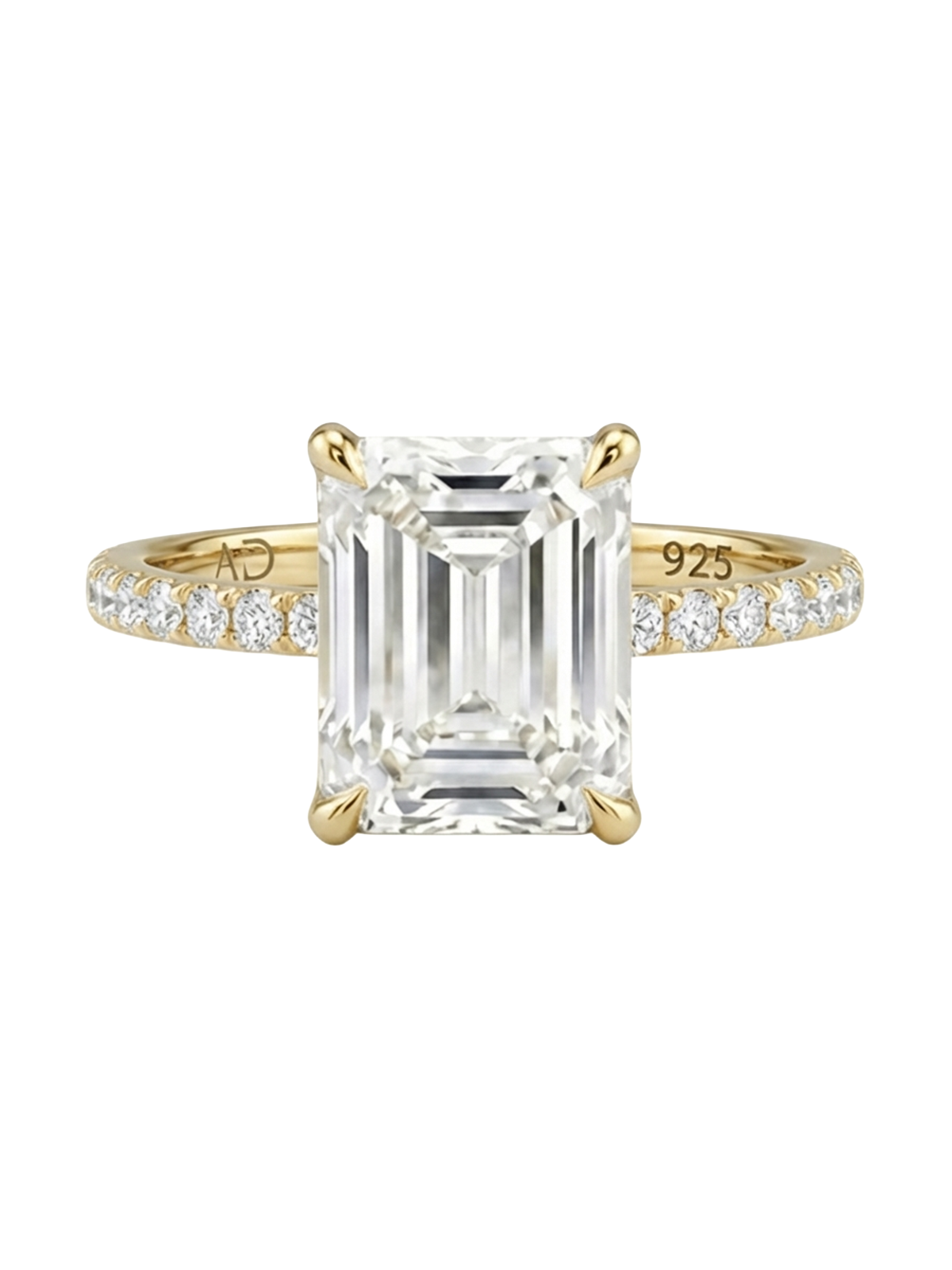 2.5CT | Emerald Cut Eternity Yüzük