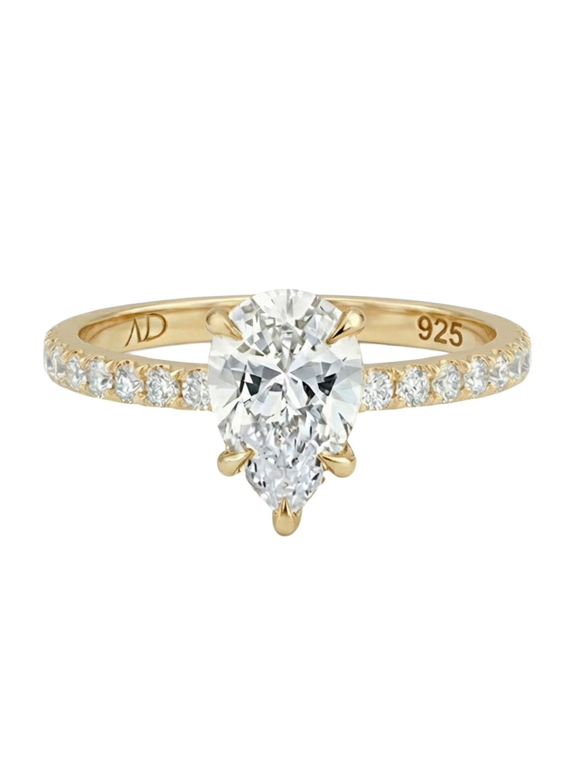 2.0CT | Pear Cut Eternity Yüzük