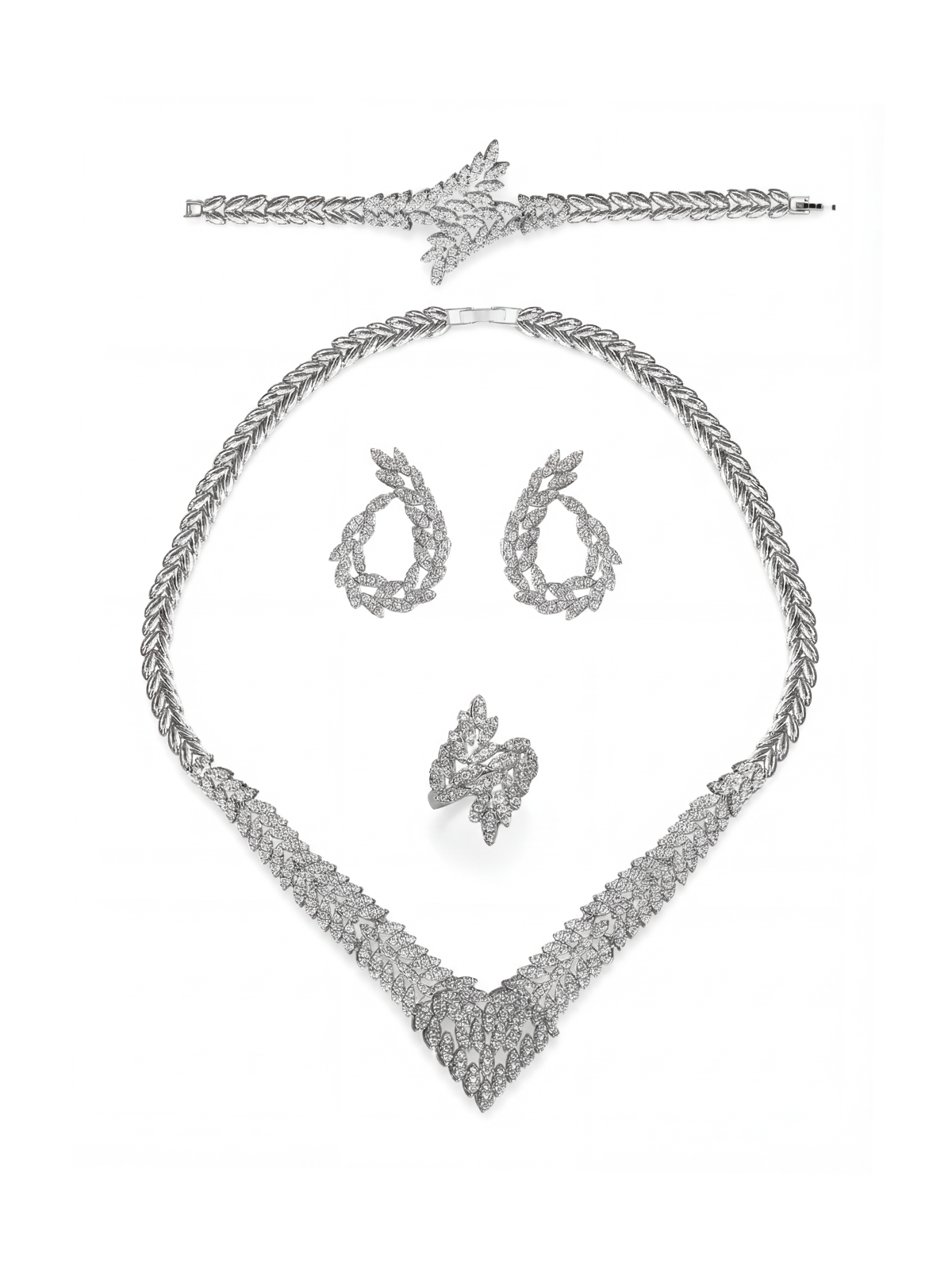 Solstice Necklace - Earring - Bracelet - Ring Set