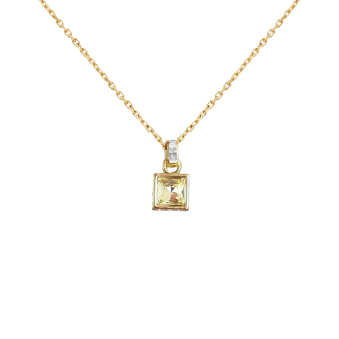 Aveline Butter Yellow Stone Necklace