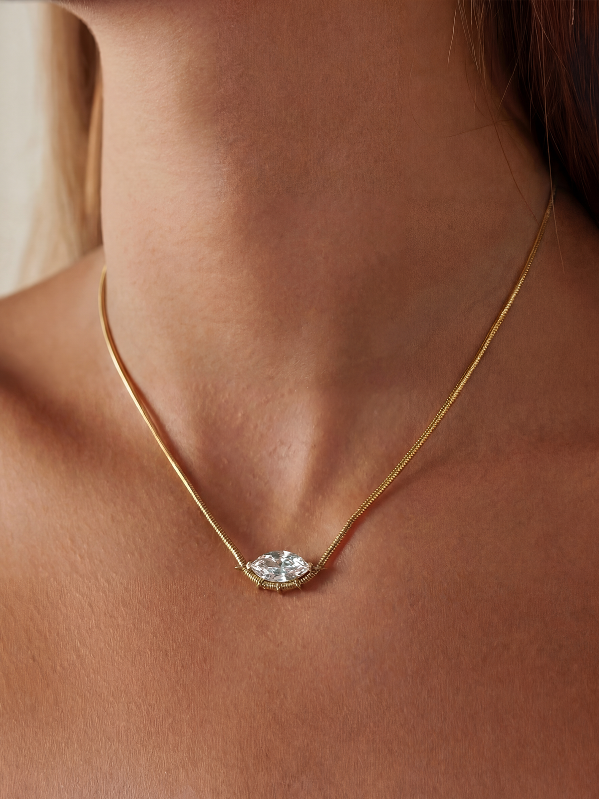 Mira Marquise Necklace