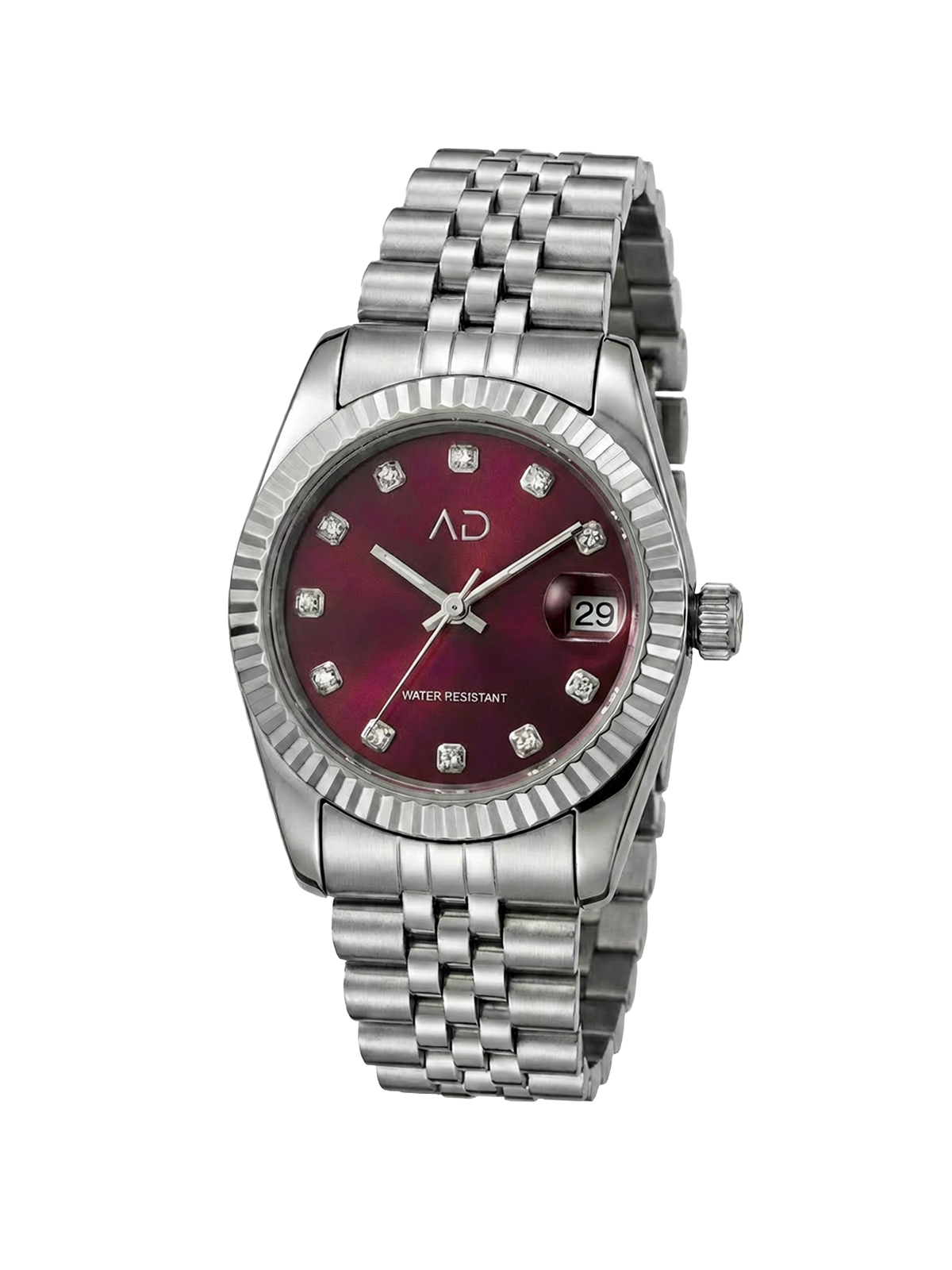 Cherry Wine Stones Clock