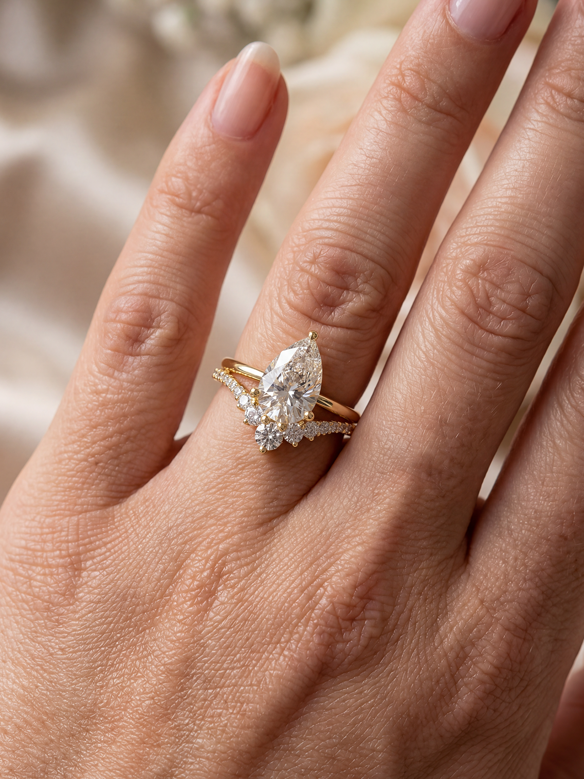 2CT | Pear Cut Alina Eternity Ring