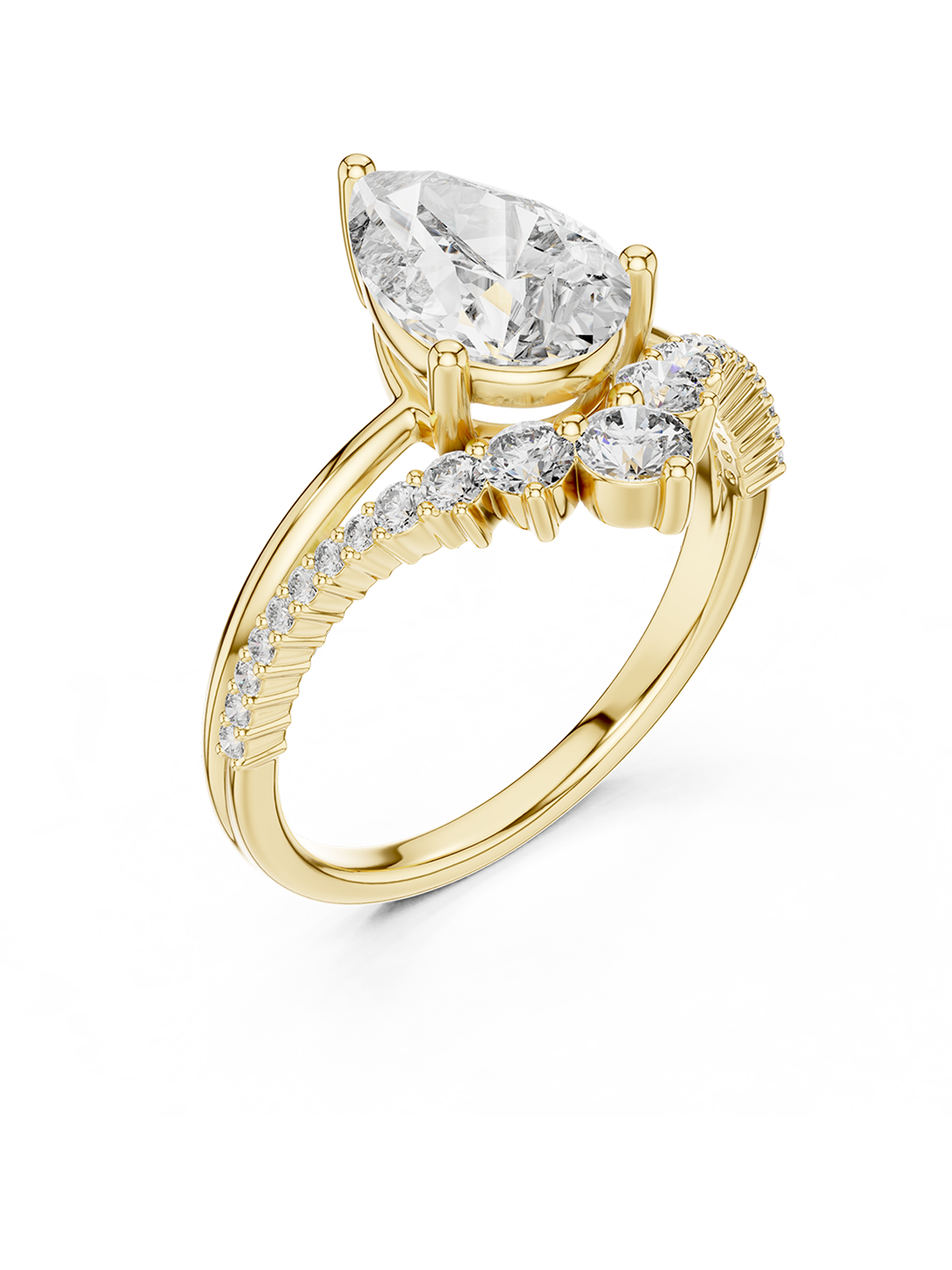 2CT | Pear Cut Alina Eternity Ring