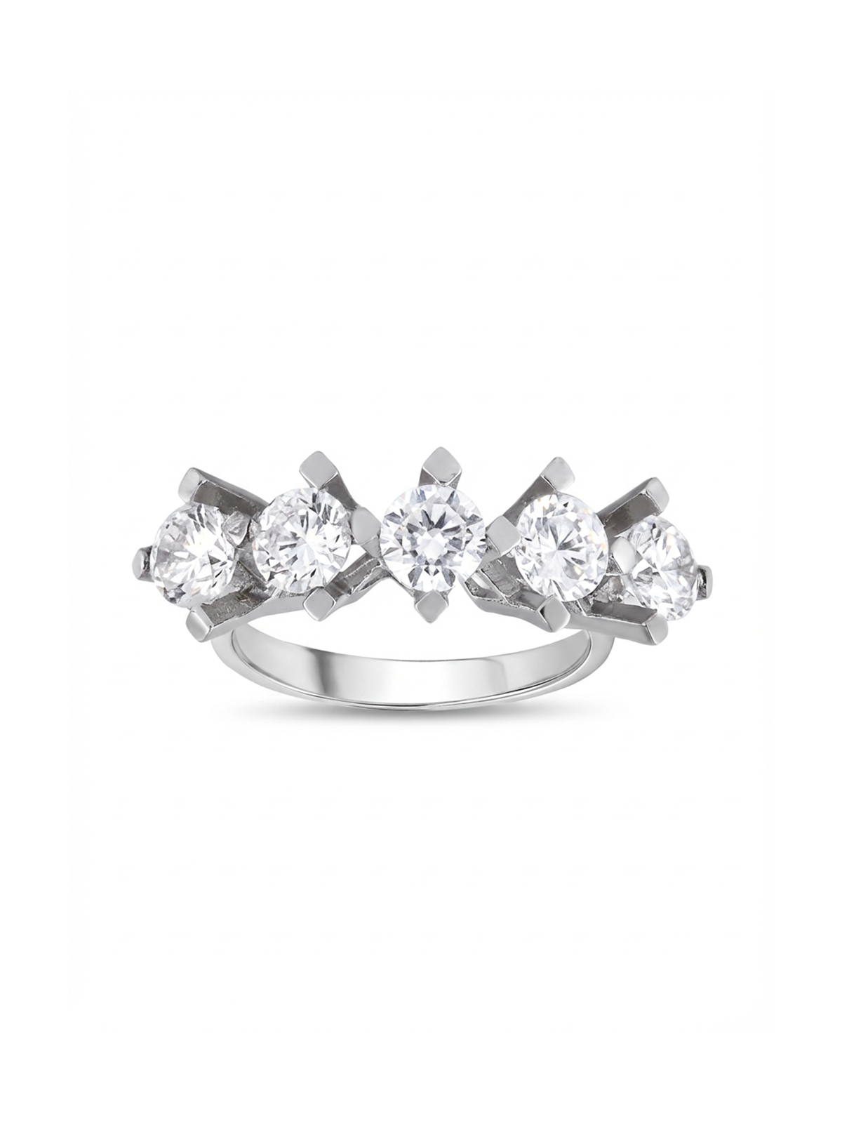 Five Stone Ring with Long Prongs