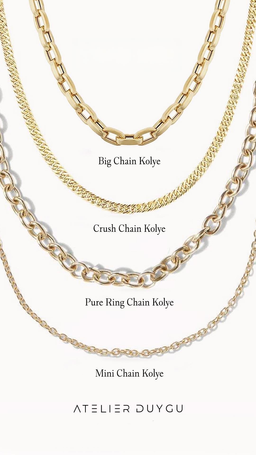 Key Evil Eye Bead Chain Necklace