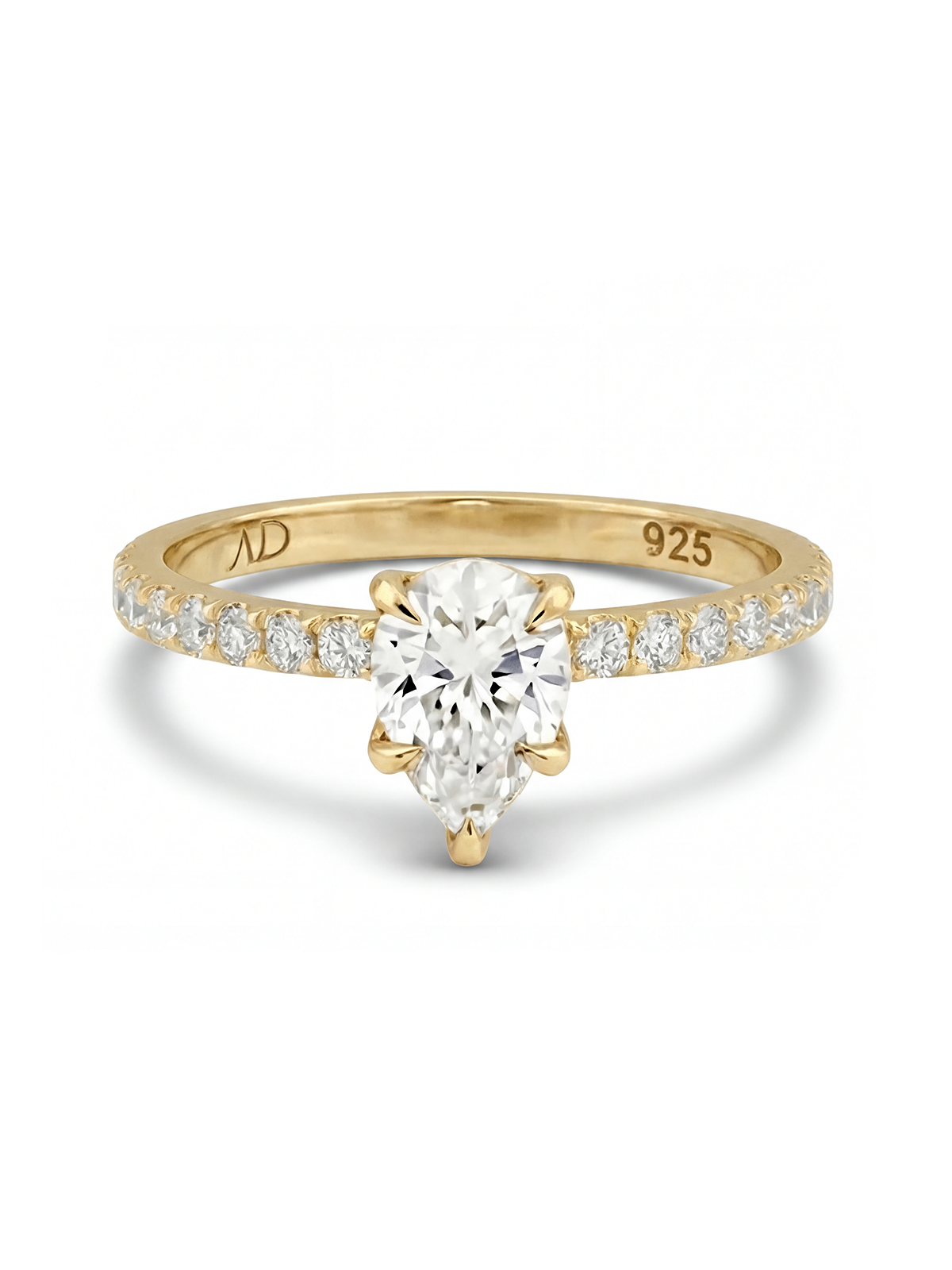 1.0CT | Damla Kesim Kolu Taşlı Yüzük