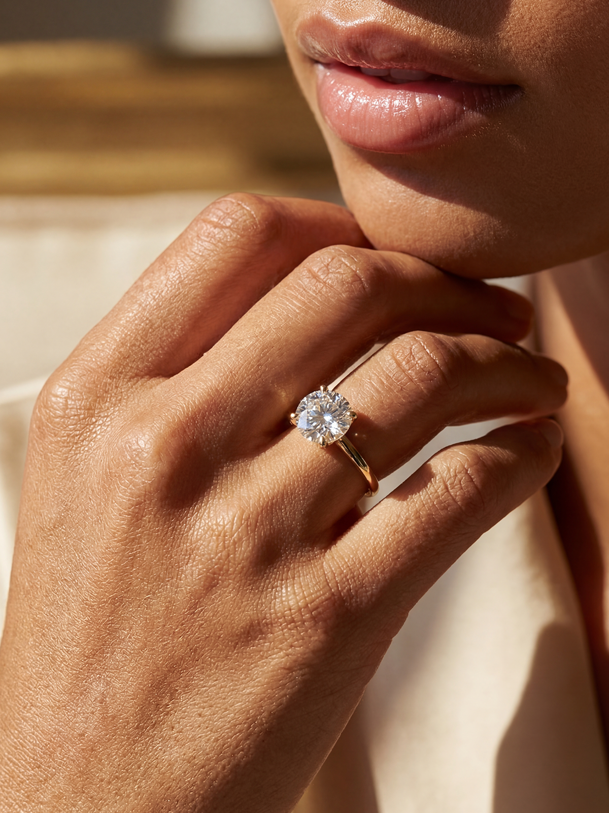 3.0CT | 4 Tırnak Tektaş Yüzük