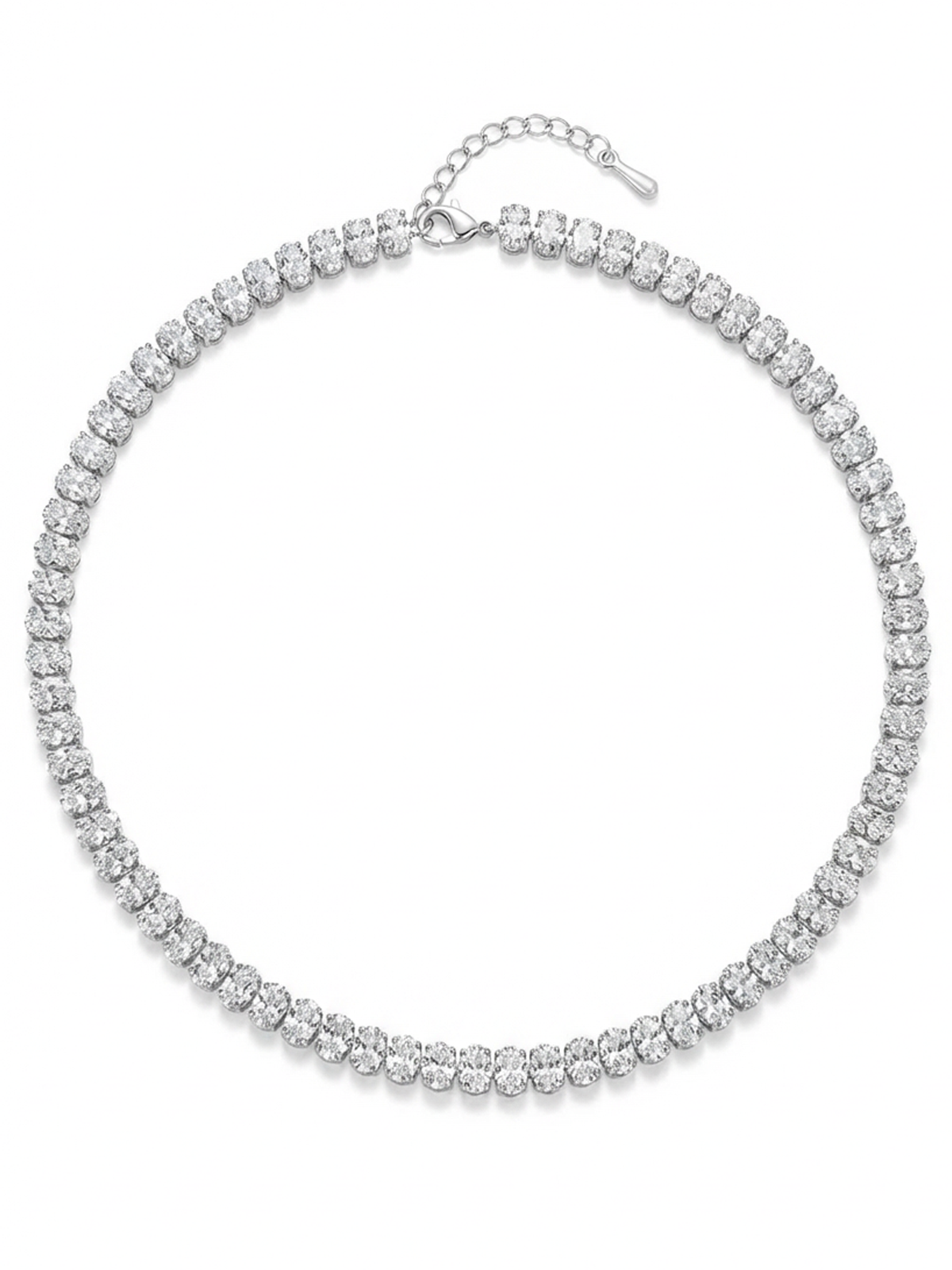 5MM | Choker Oval Cut Su Yolu Kolye