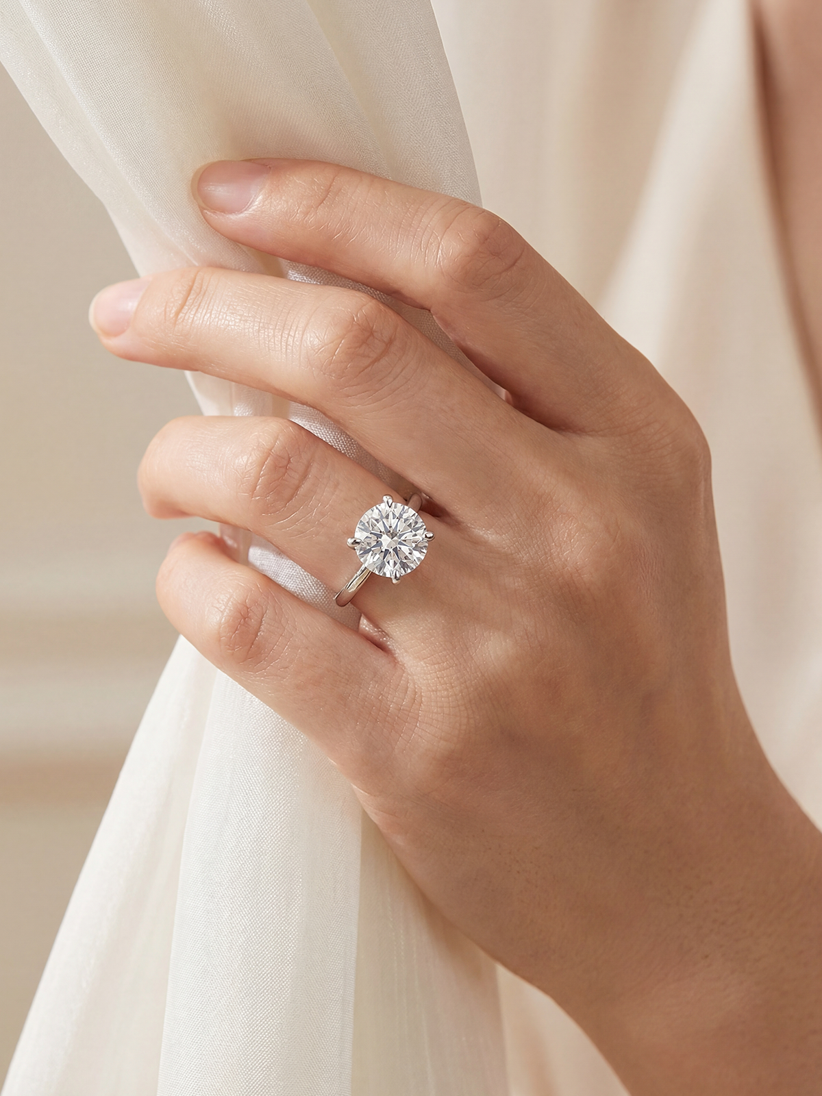 3.0CT | 4 Tırnak Tektaş Yüzük