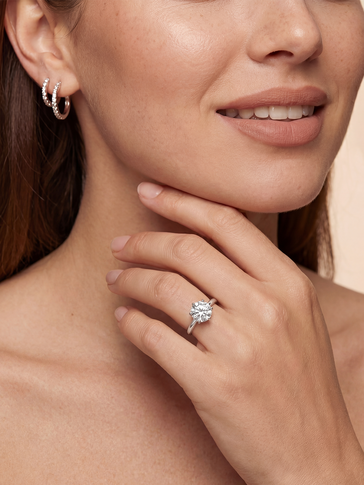 2.0CT | 6 Tırnak Tektaş Yüzük