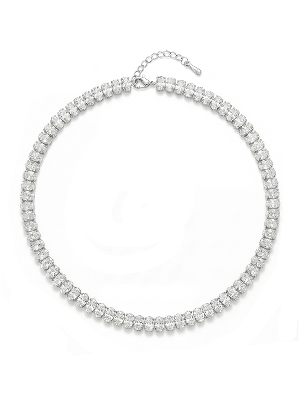 6MM | Choker Oval Cut Tennis Necklace