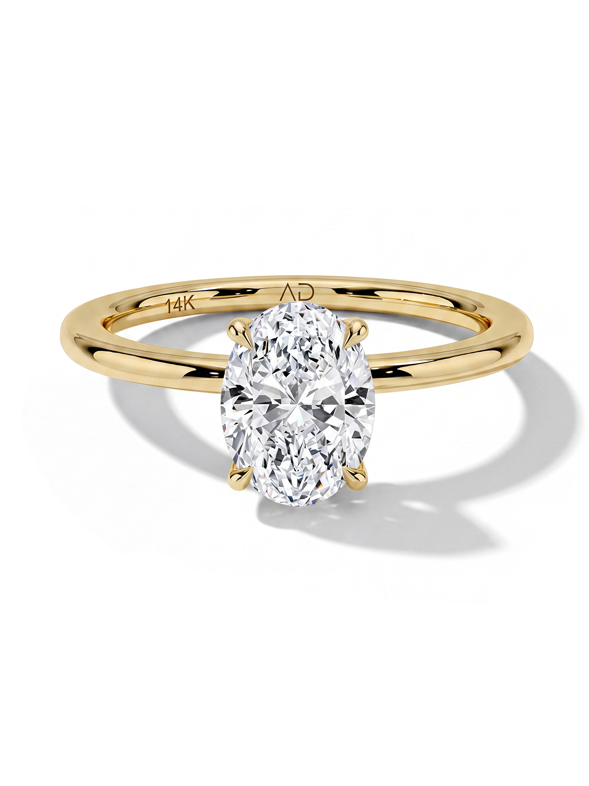 Oval Kesim Tektaş Yüzük