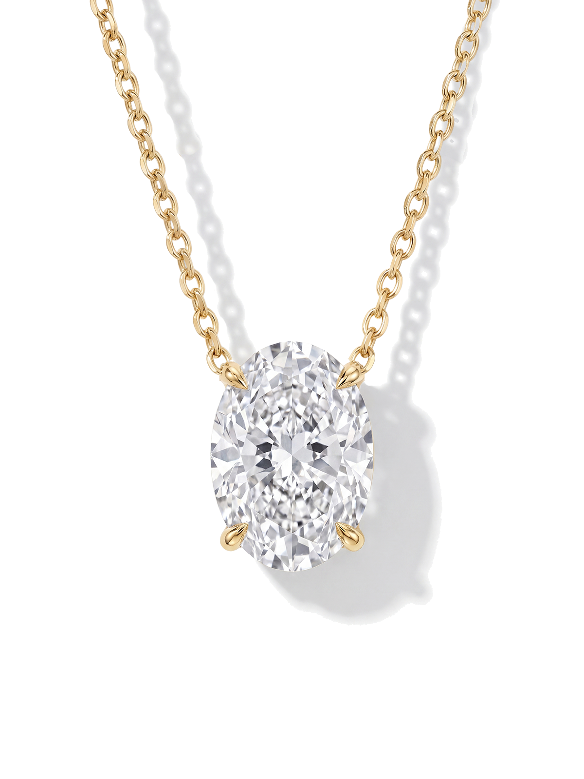 Oval Kesim Tektaş Kolye