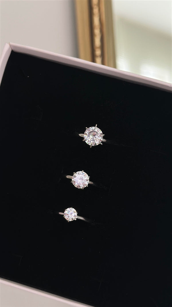 9MM 2.75CT Hexagon Tektaş Yüzük