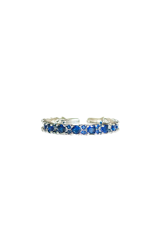 2.5MM | Dark Blue Full Eternity Yüzük  Atelier Duygu.