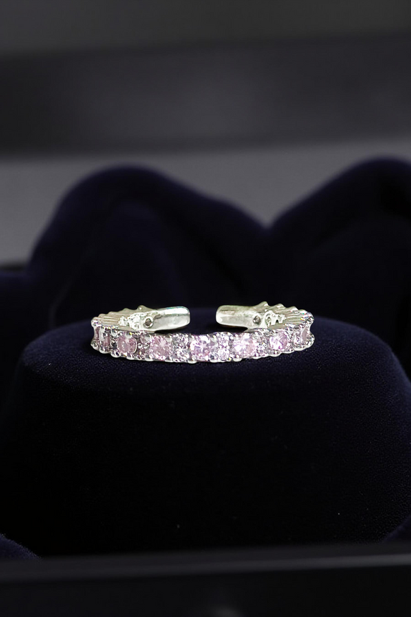 2.5MM | Pink Full Eternity Yüzük  Atelier Duygu.
