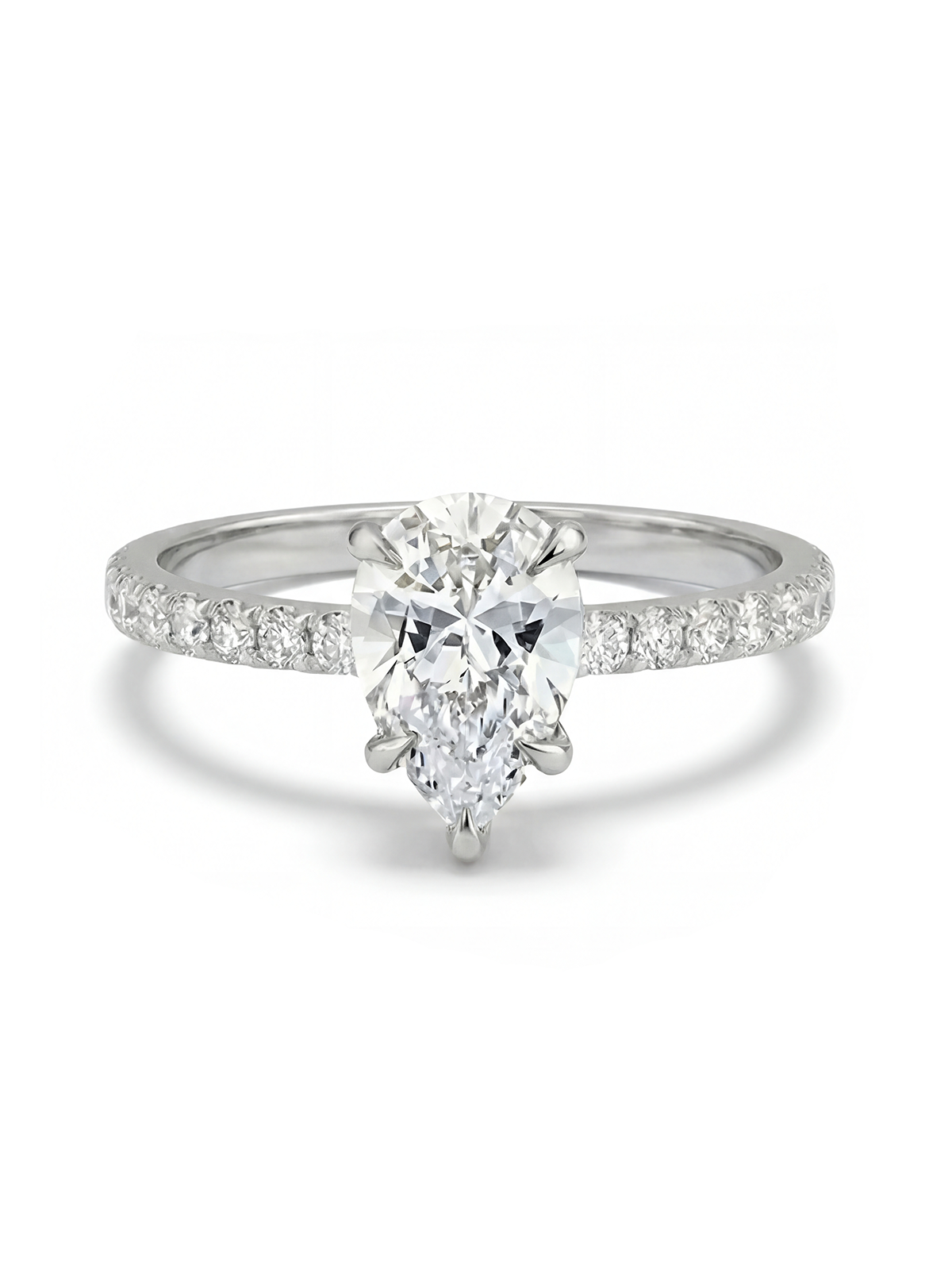 2.0CT | Pear Cut Eternity Ring