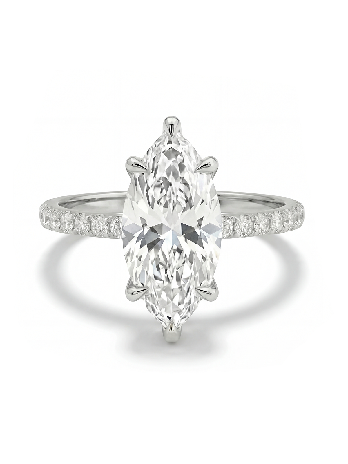 2.2CT | Markiz Kesim Kolu Taşlı Yüzük