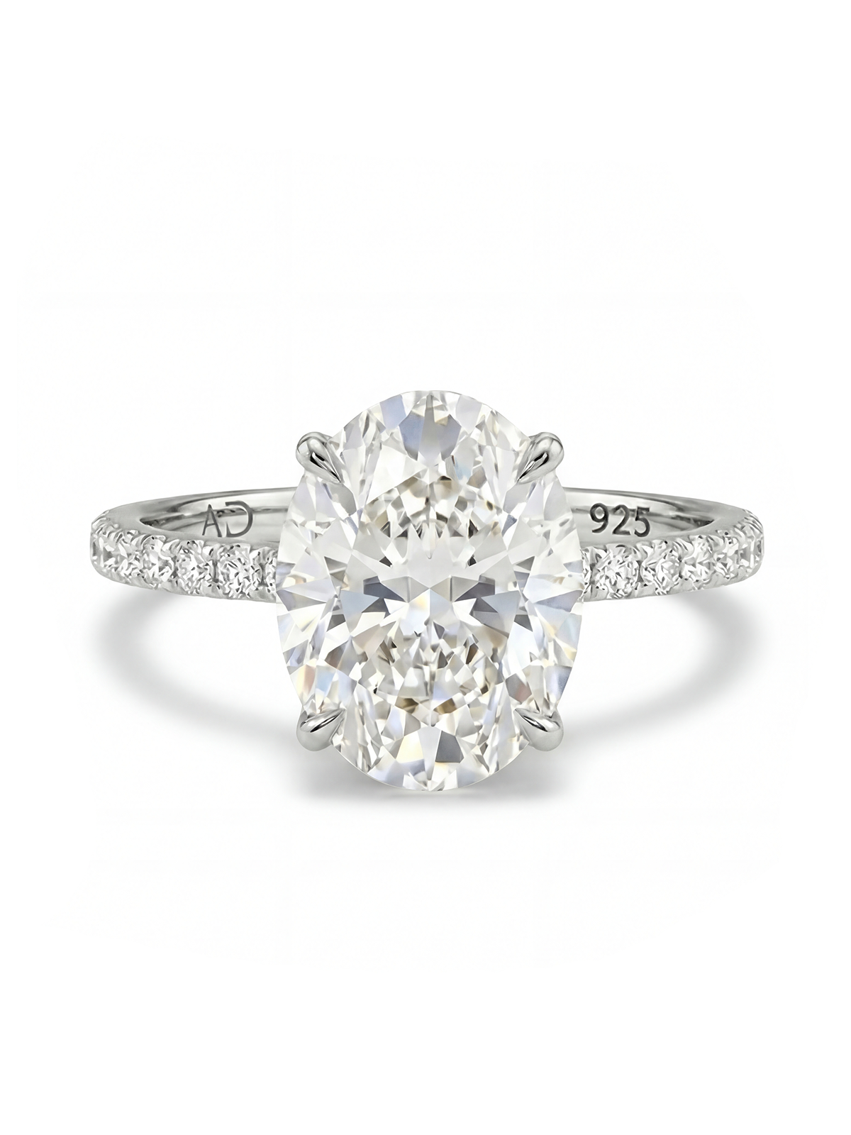 2.3CT | Oval Cut Eternity Yüzük