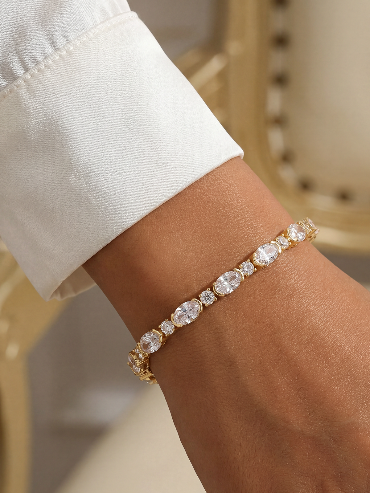 Oval Cut Tennis Bracelet