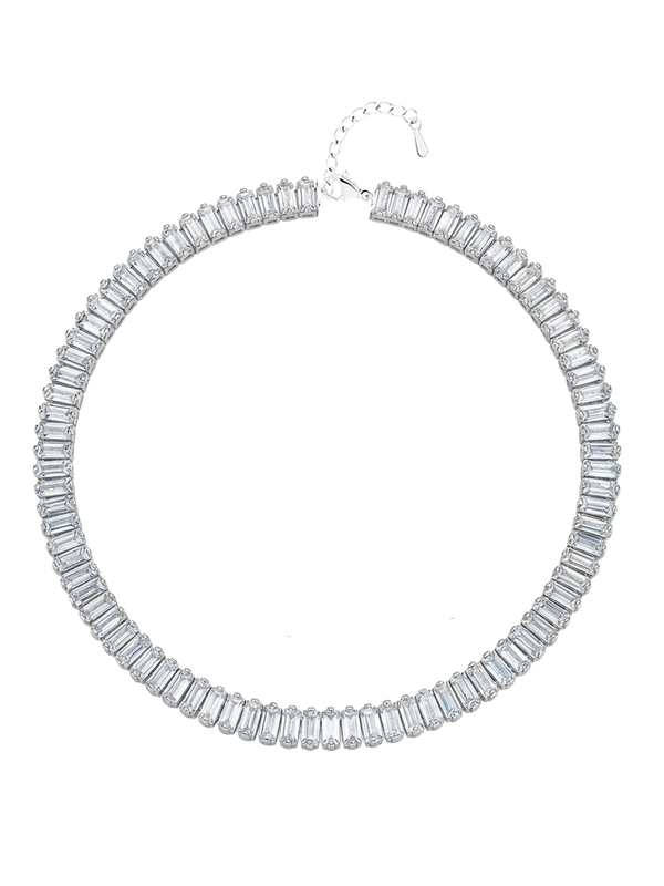 5MM | Choker Baguette Cut Tennis Necklace