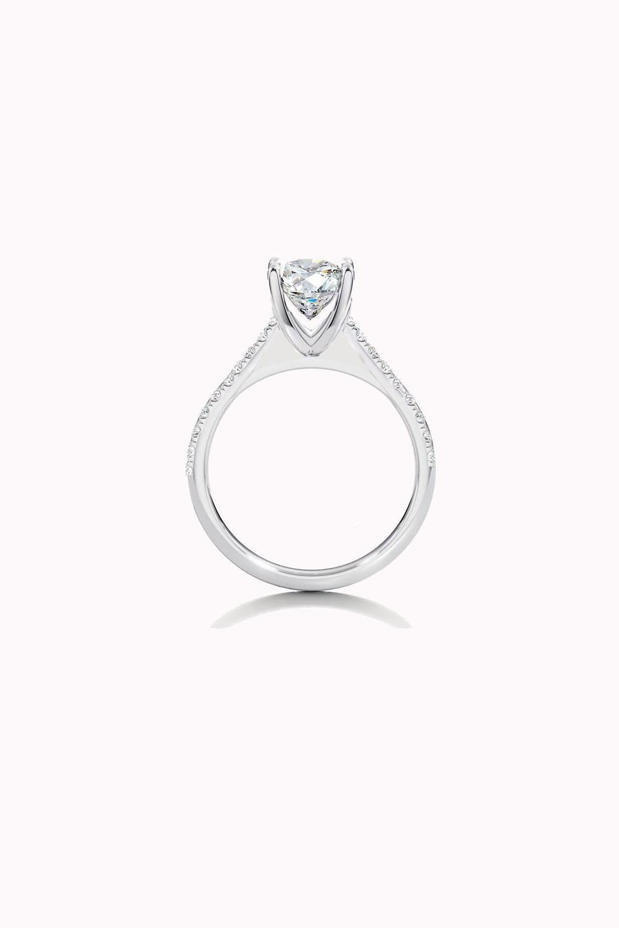 6MM 0.90CT Stony Solitaire Ring