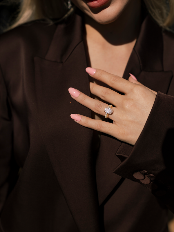 3CT | Oval Cut Yüzük  Atelier Duygu.